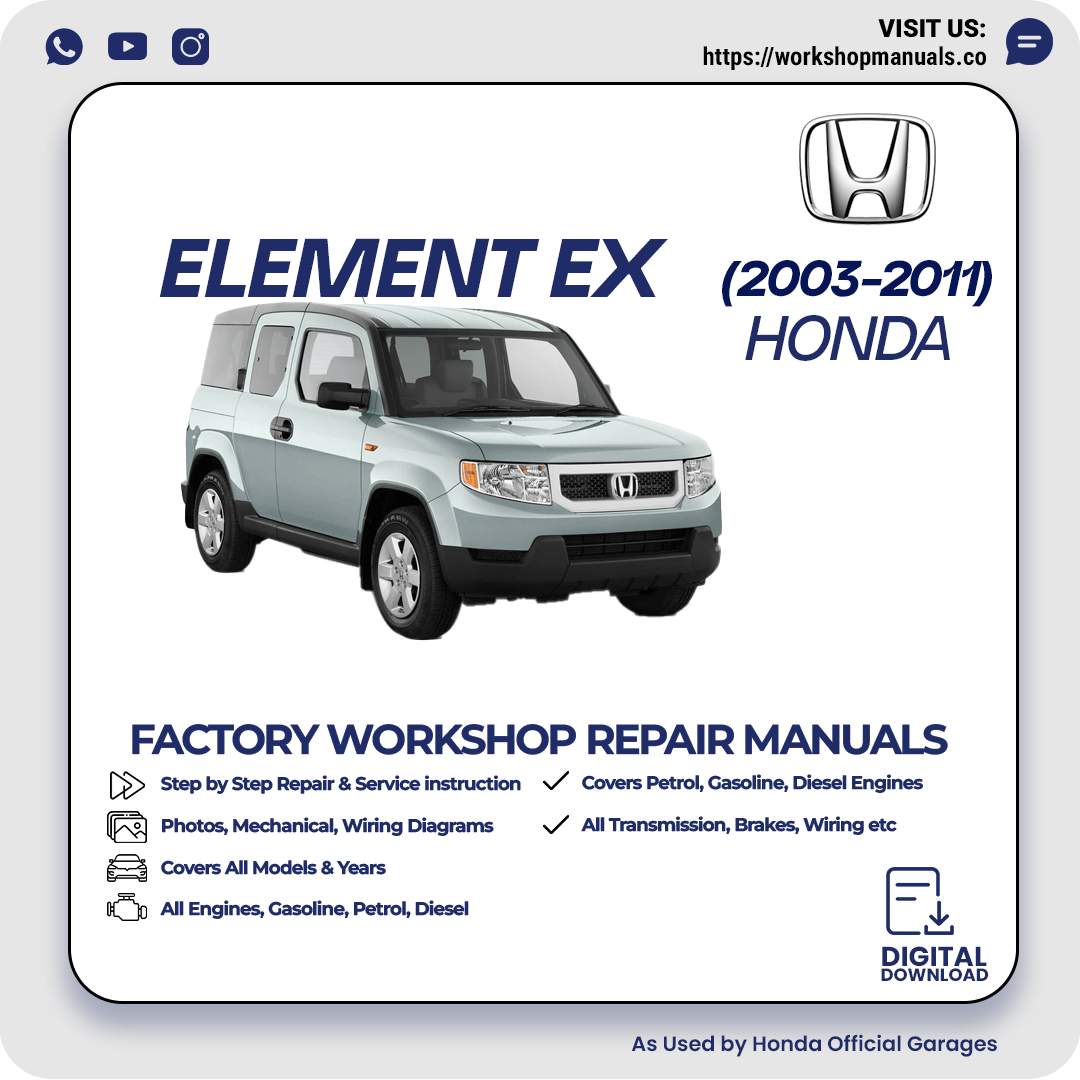 Honda Element Workshop Manual PDF 2003-2011