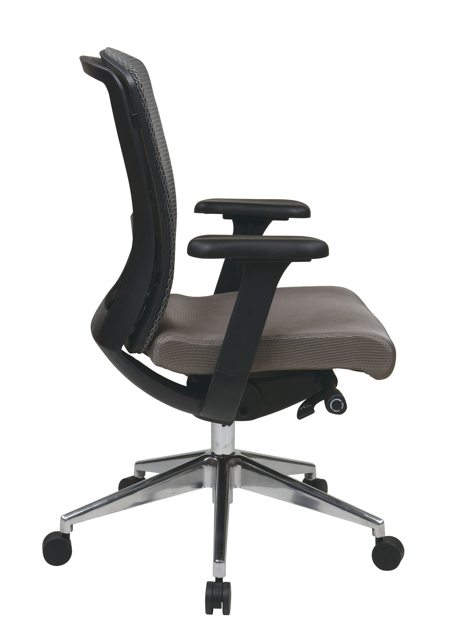 OfficeStar Proline II ProGrid 511342AL Series Grey Mesh High Back Task