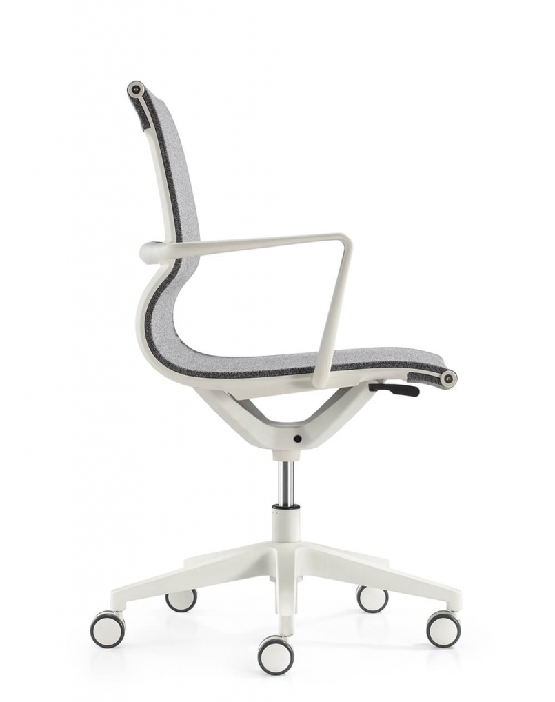 Matell White Task Chair Workspace Office Furniture Dubai