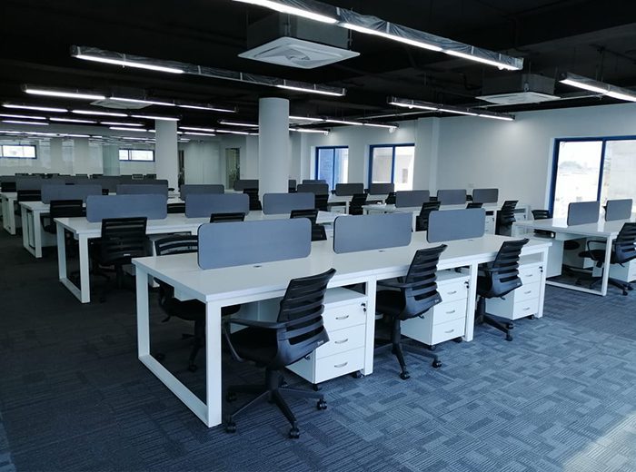 Office furniture provided by Workspace in Transsion project