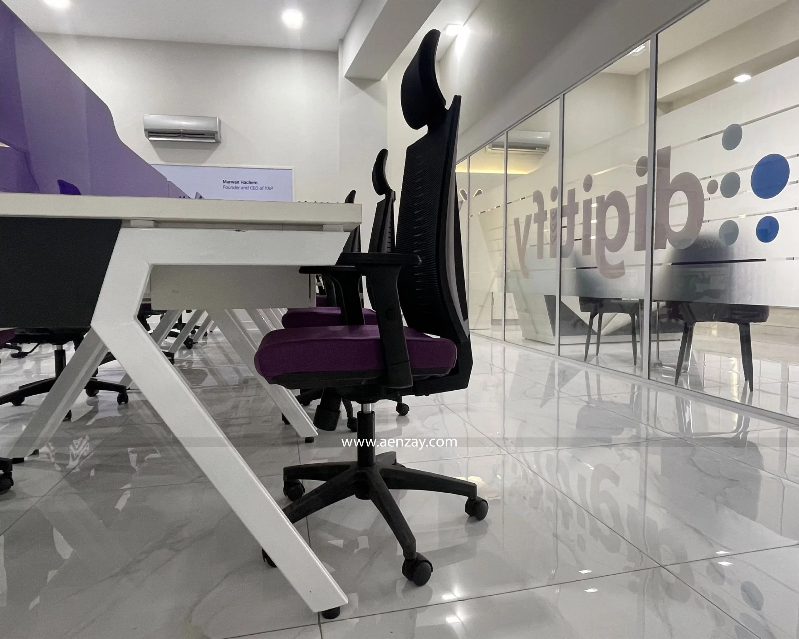 Office furniture provided by workspace The Digitify Lahore Project