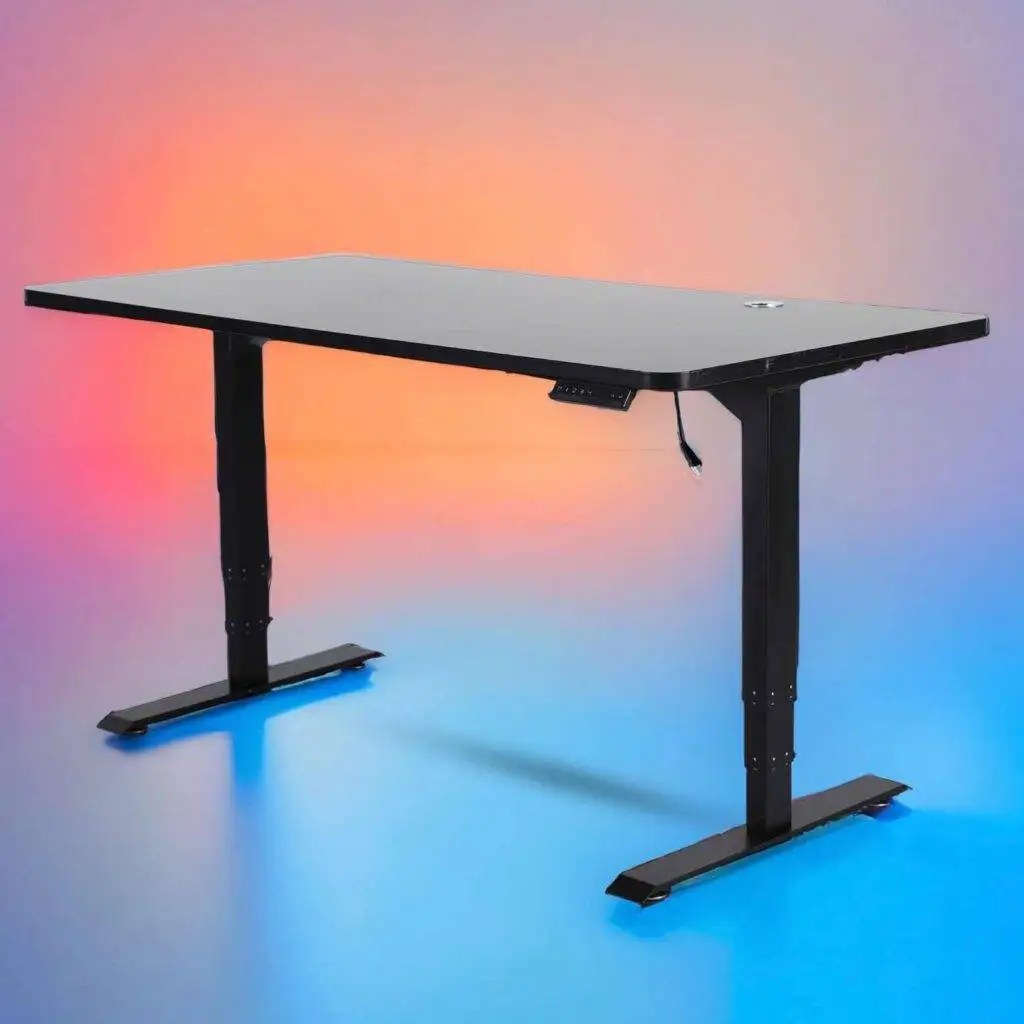 Hydraulic Desk Black (Dual Motor) HT002 Workspace Workspace Workspace