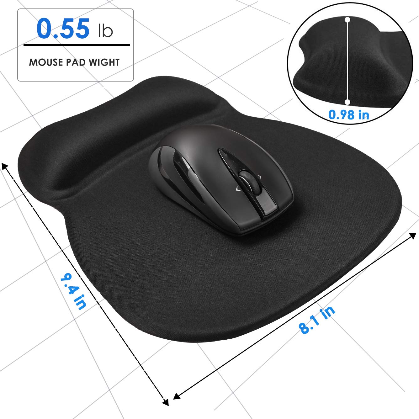 An Ergonomic MROCO Gel Mouse Pad Workspace Bliss