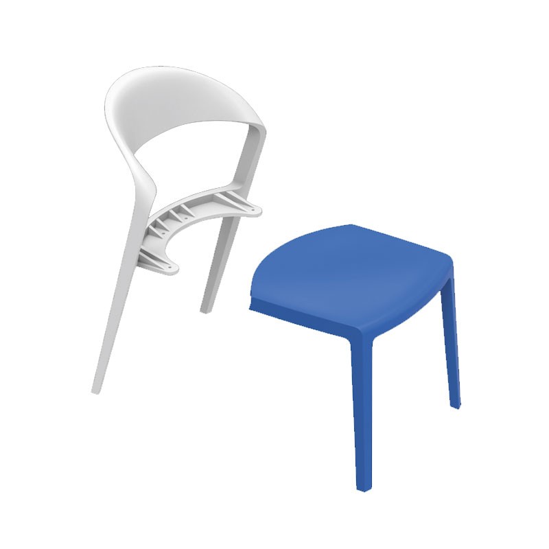 Konfurb Duoblock Stackable Cafe Chair Workstations