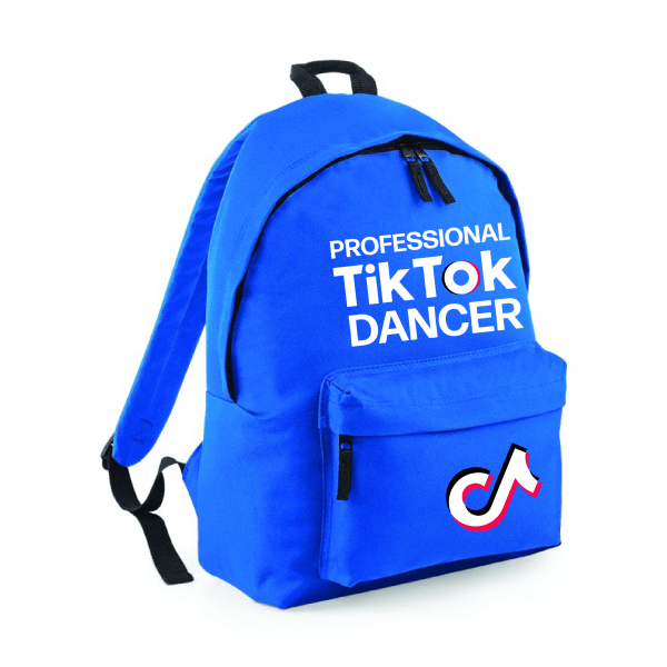 'Professional Tik Tok Dancer' Backpack School Back Packs Workwear NI