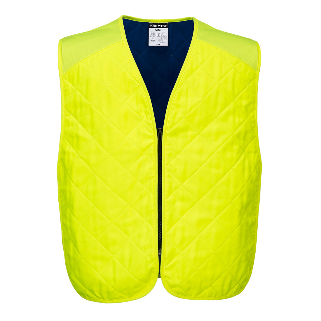 CV09 Cooling Evaporative Vest Yellow Workwear PPE Nottingham