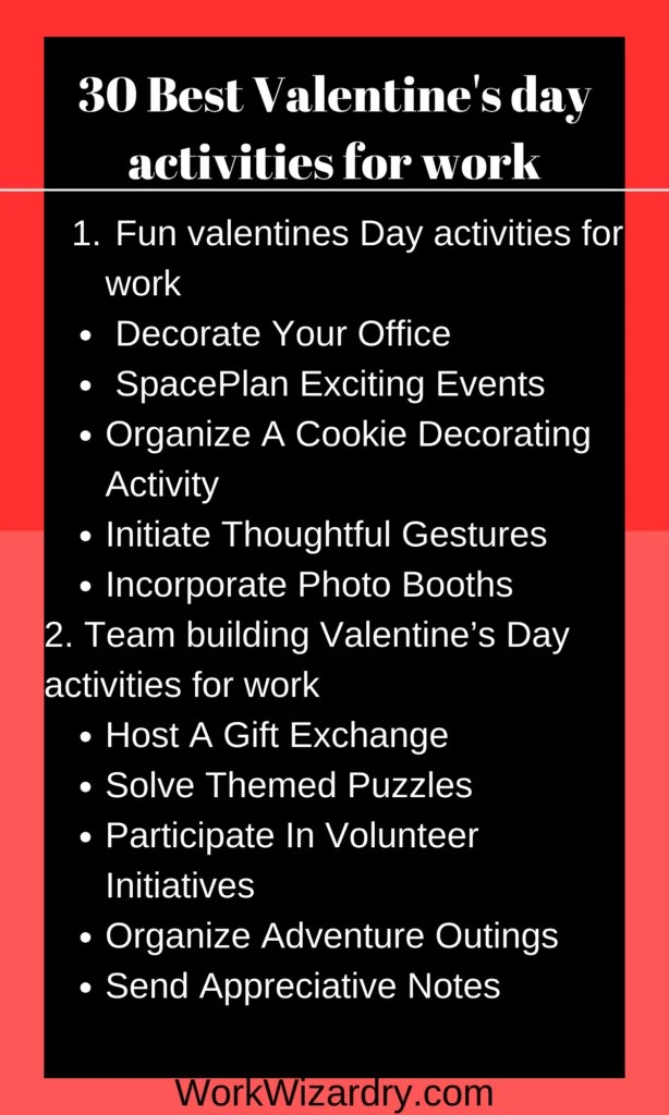 30 Best Valentine's Day Activities For Work Work Wizardry