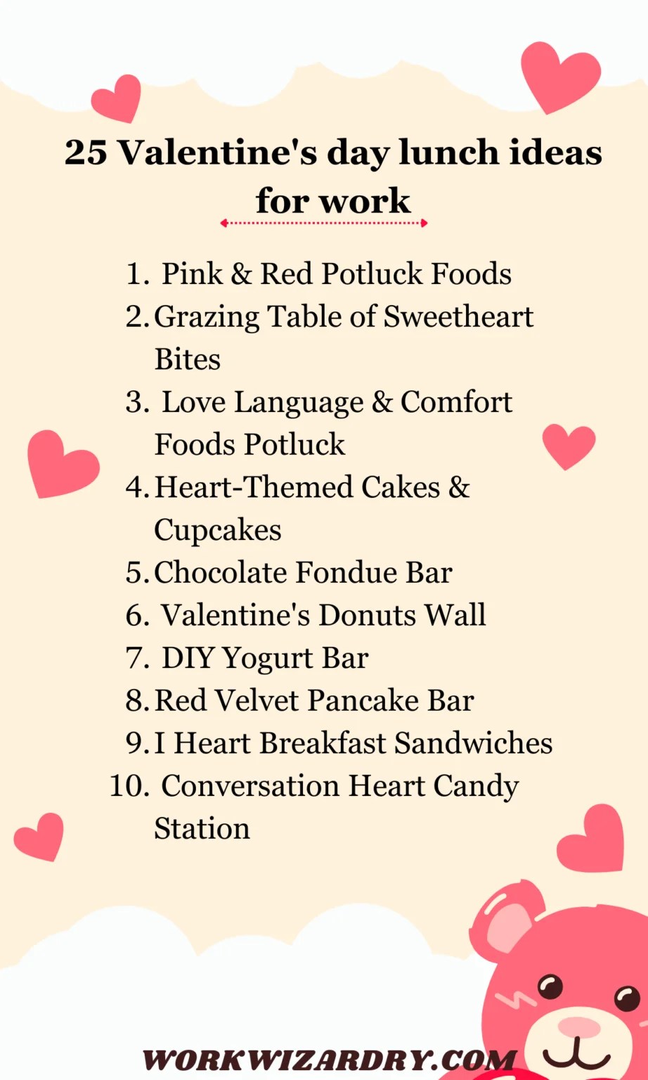25 Valentine's day lunch ideas for work Work Wizardry