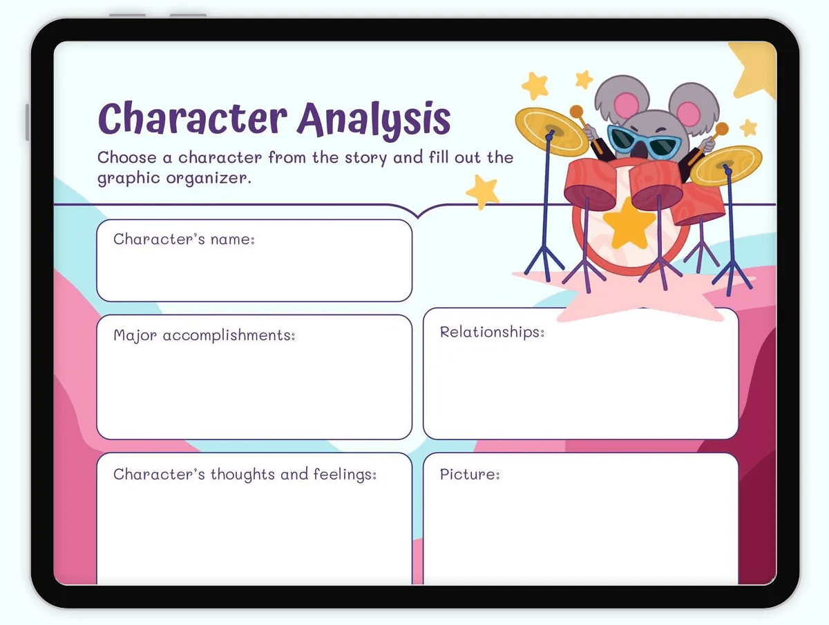 Know your CharacterGraphic Organizer Worksheet Worksheet RL.3.3,RL.4.3,RL.5.3 Workybooks Know your CharacterGraphic Organizer Worksheet Worksheet RL.3.3,RL.4.3,RL.5.3 Workybooks
