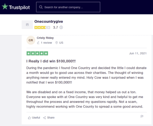 Is One Country Giveaway Legit? Worldwide