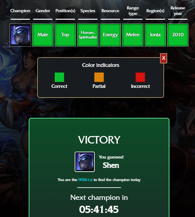 Loldle today ‎👉 Answer Solution & Guides