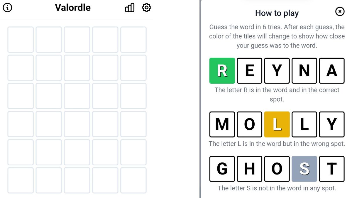Valordle Game 🕹️ Guess the Wordle word World in 3D