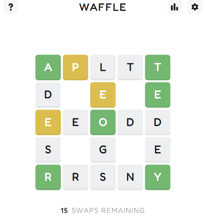 Waffle Game 🕹️ Rearrange the letters