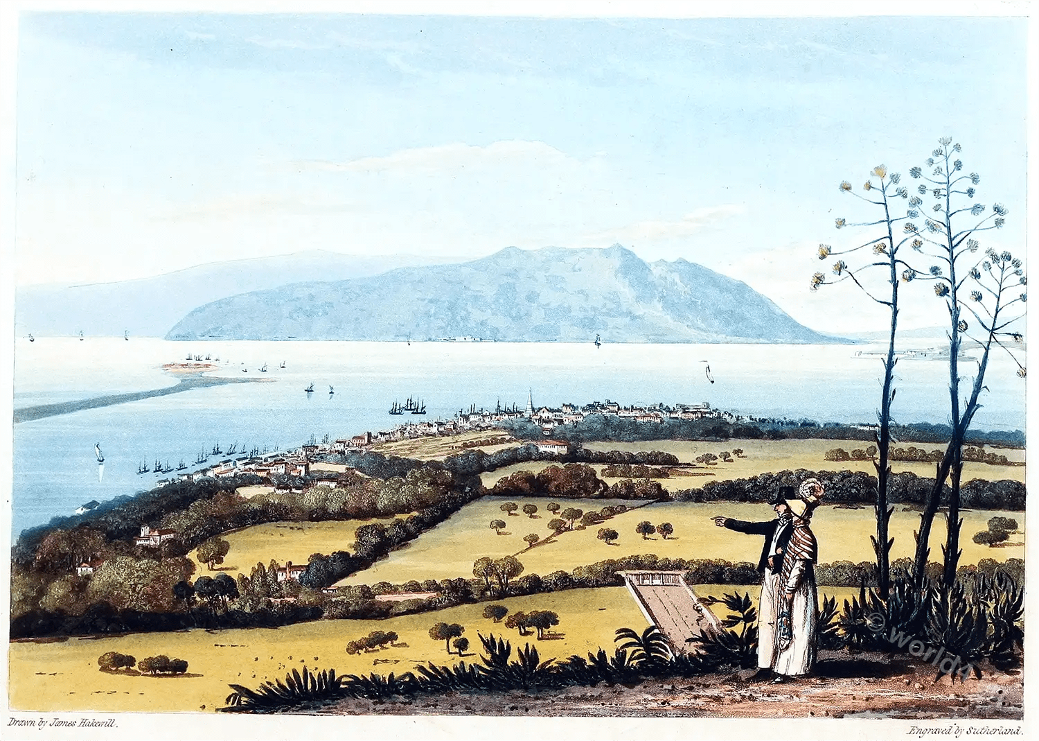 Kingston, and Port Royal from Windsor Farm, 1825.