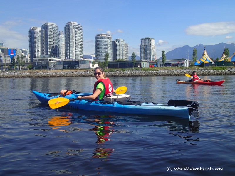Kayaking In False Creek In Vancouver World Adventurists