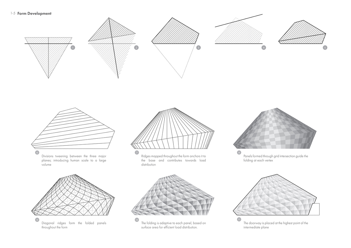 andblack design studio built tesselated conicshaped theater in Ahmedabad