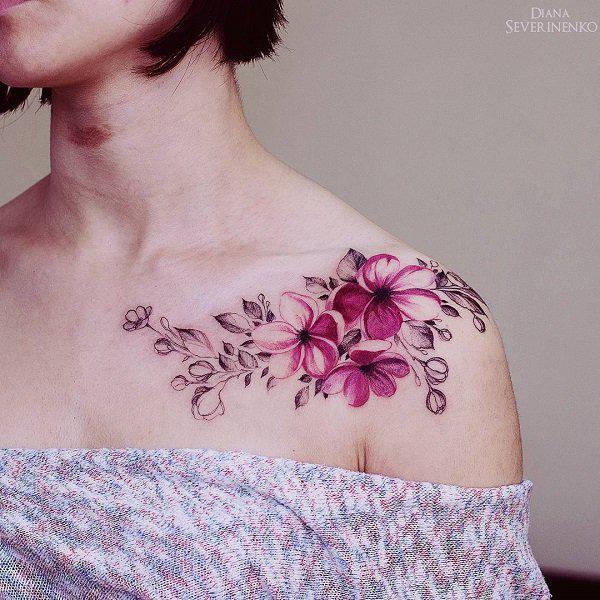 50 Woman Chest Tattoo Trendy Cover Up Ideas Designs 600_x_600_jpg