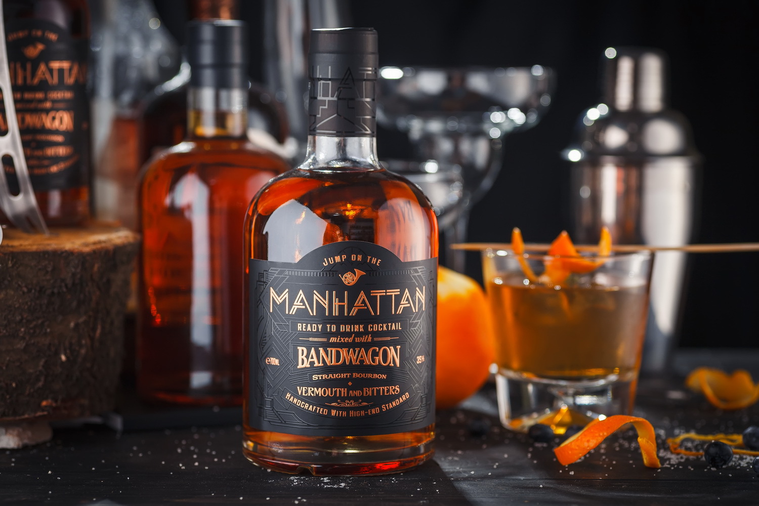 Manhattan Premixed Cocktail Label Design World Brand Design Society