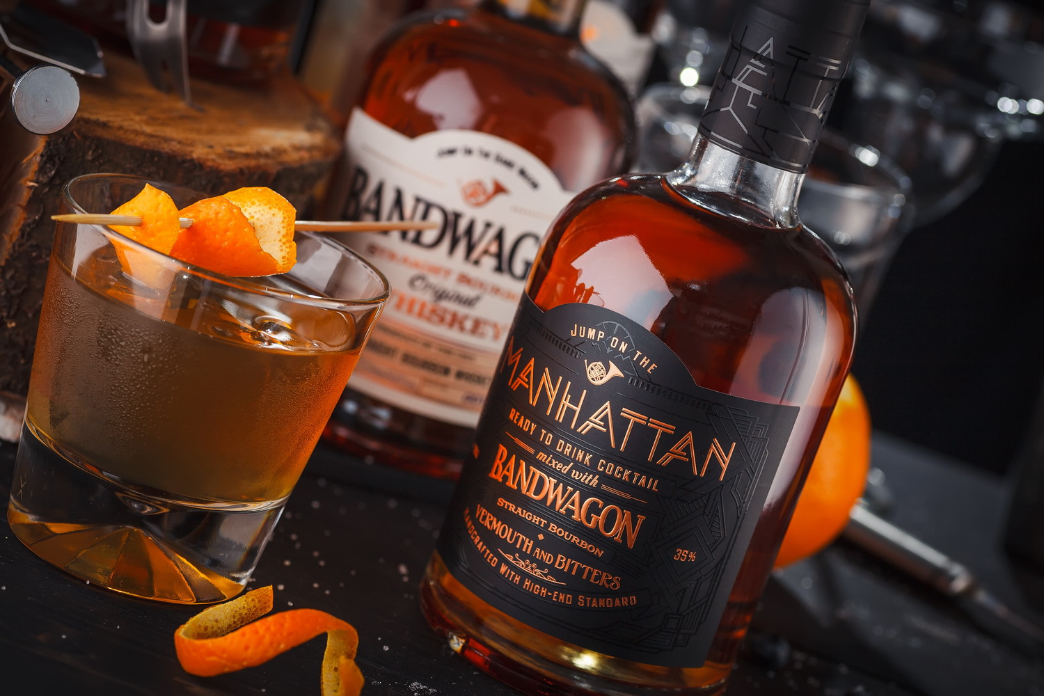 Manhattan Premixed Cocktail Label Design World Brand Design Society