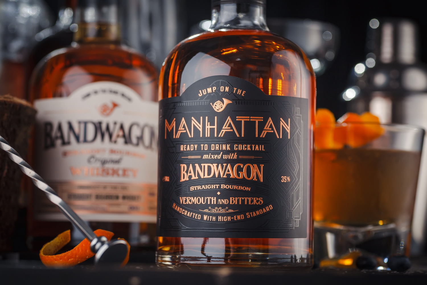 Manhattan Premixed Cocktail Label Design World Brand Design Society