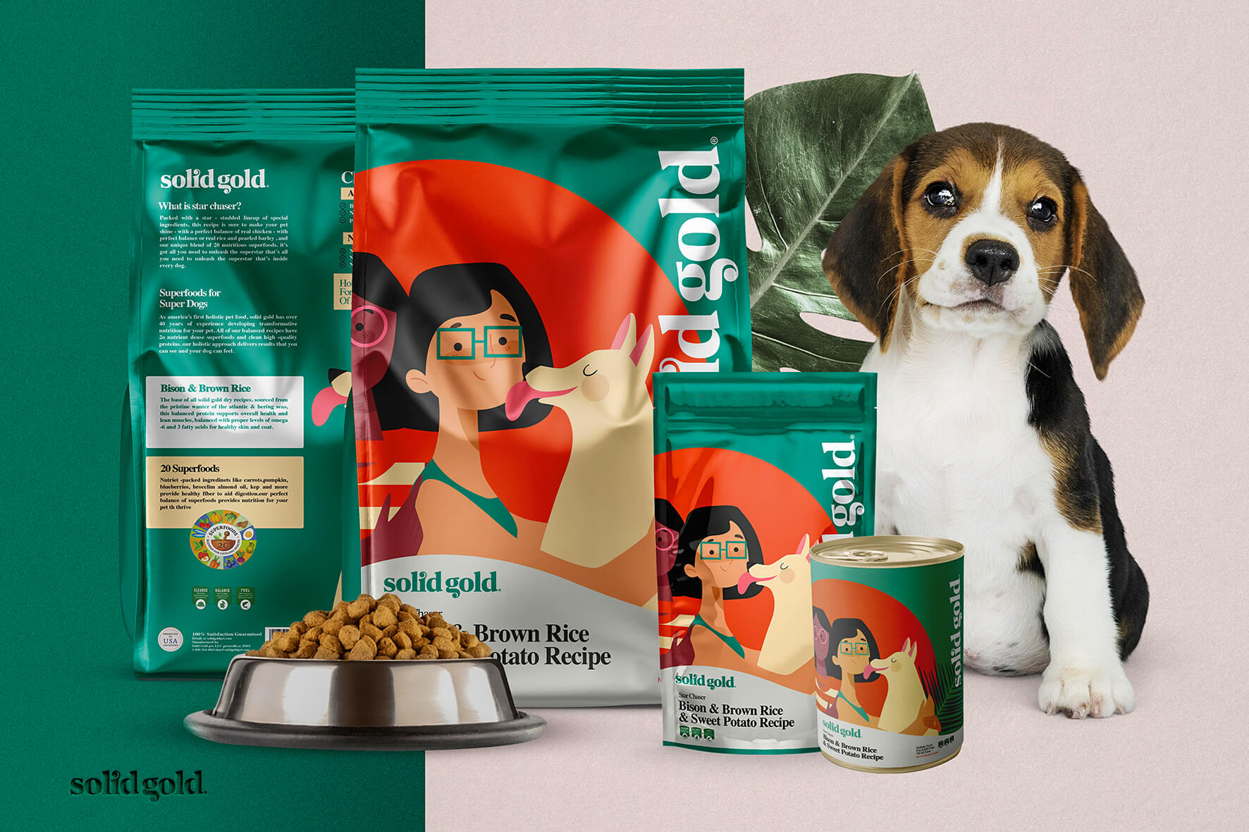 Solid Gold Holistic Pet Food Brand and Packaging World Brand Design
