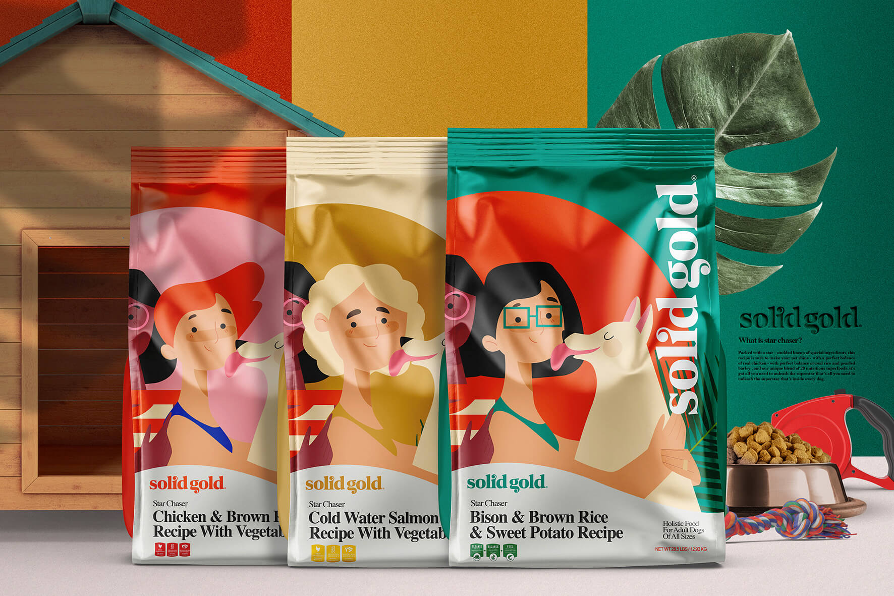 Solid Gold Holistic Pet Food Brand and Packaging World Brand Design