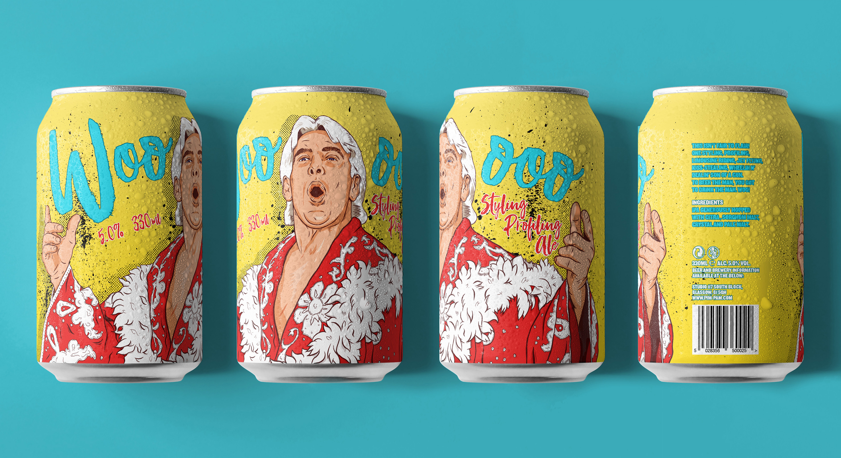 What a Rush! A Range of Beer Can Designs Celebrating Wrestlers of the