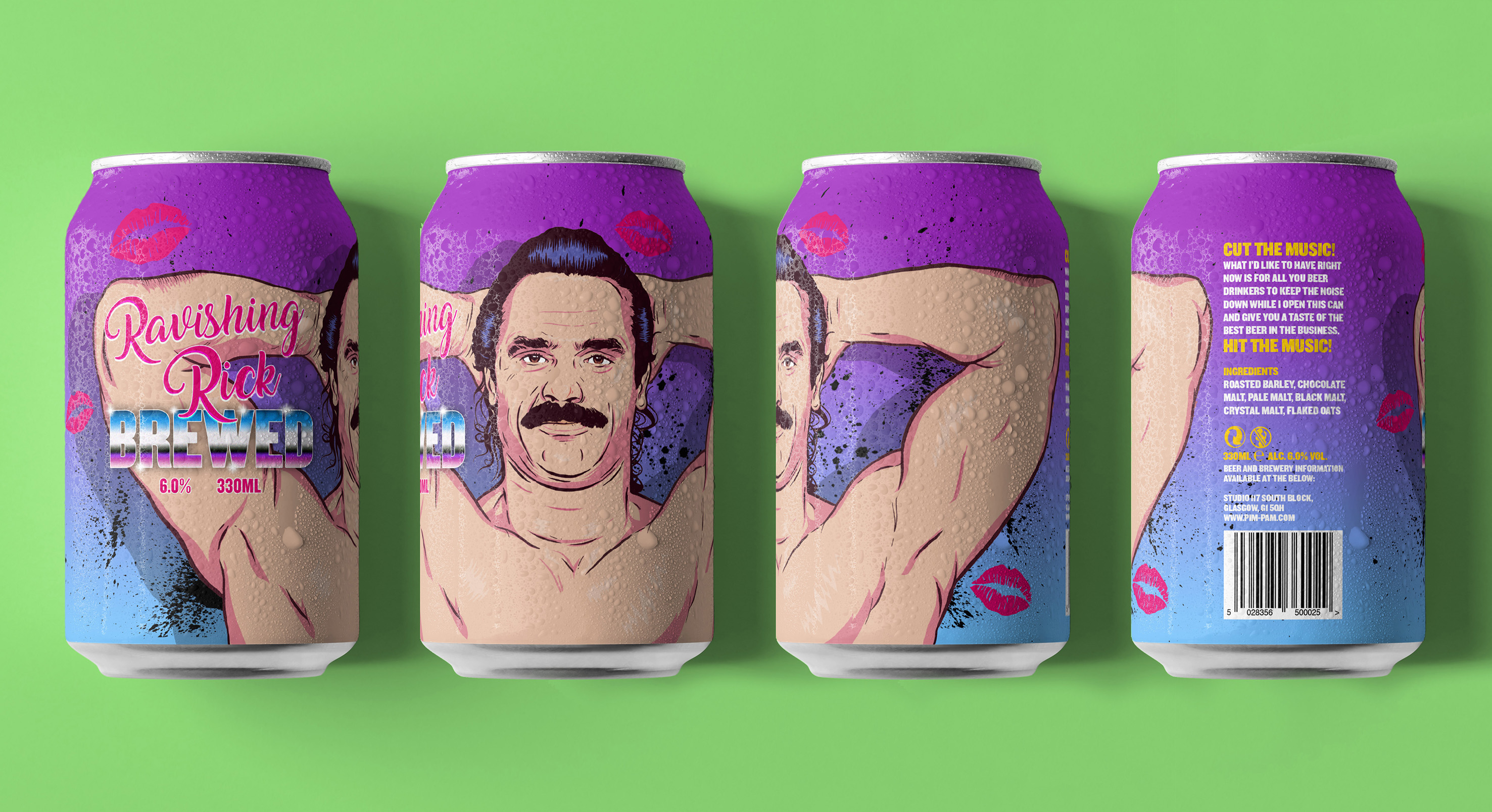 What a Rush! A Range of Beer Can Designs Celebrating Wrestlers of the