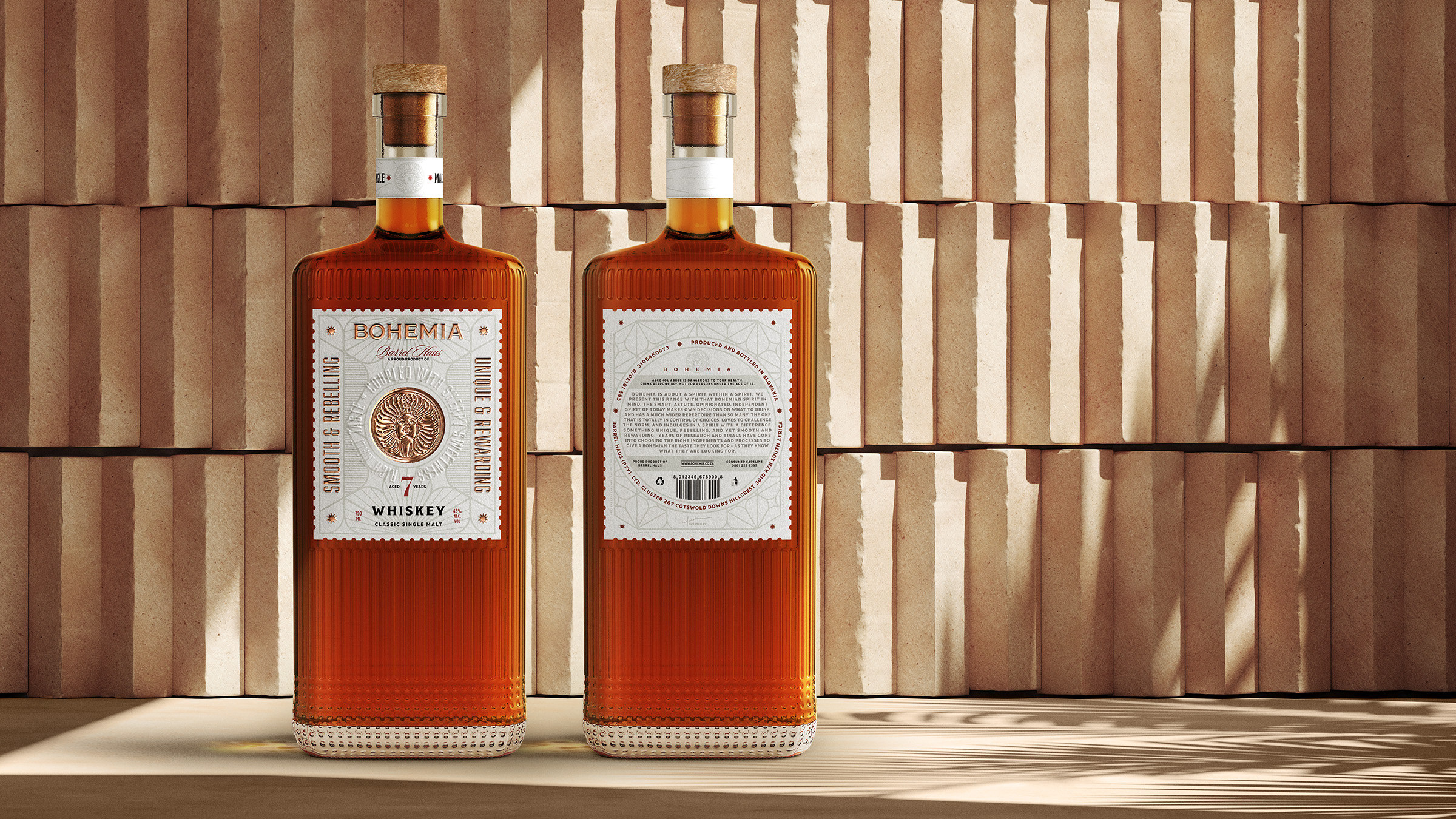 C.Carbon Studio Creates New Packaging for South African Whiskey Brand