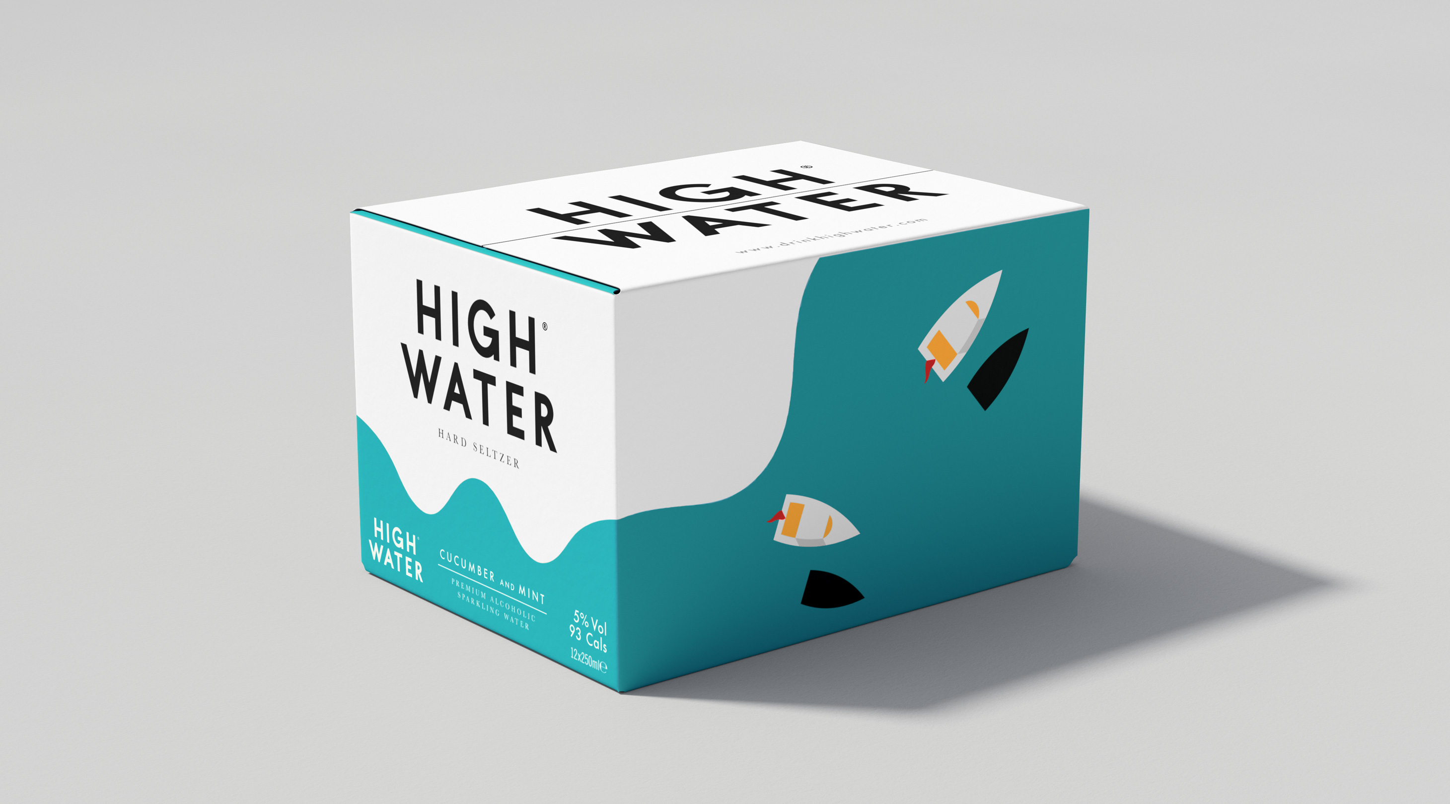 High Water Hard Seltzer Brand Creation by Midday World Brand Design