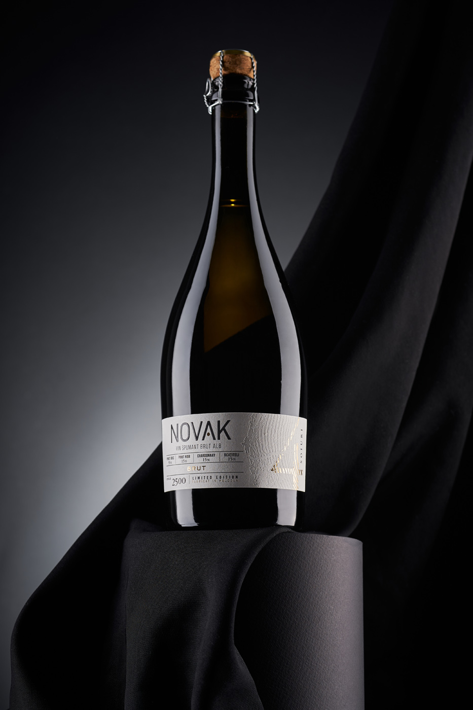 Sparkling Wine Label Design for Novak Spumant Created 43oz Design
