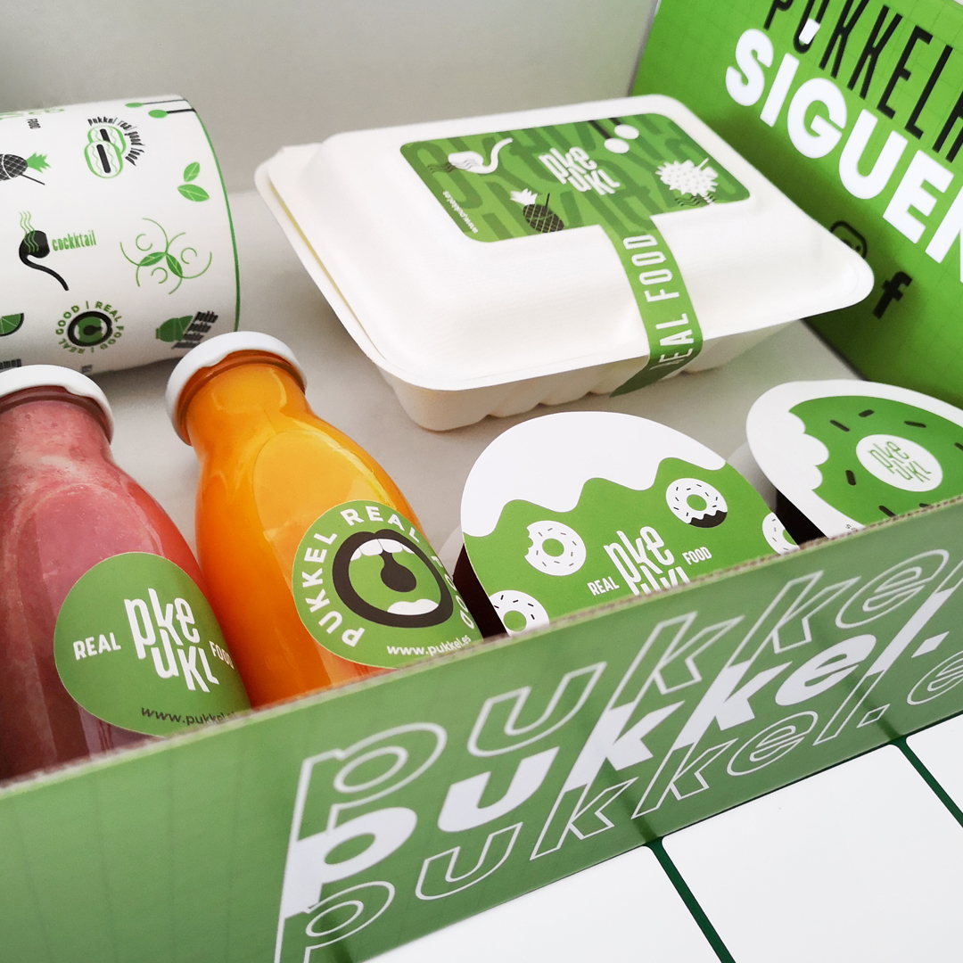 Pukkel Restaurant Take Away Packaging Designed by Igloo World Brand