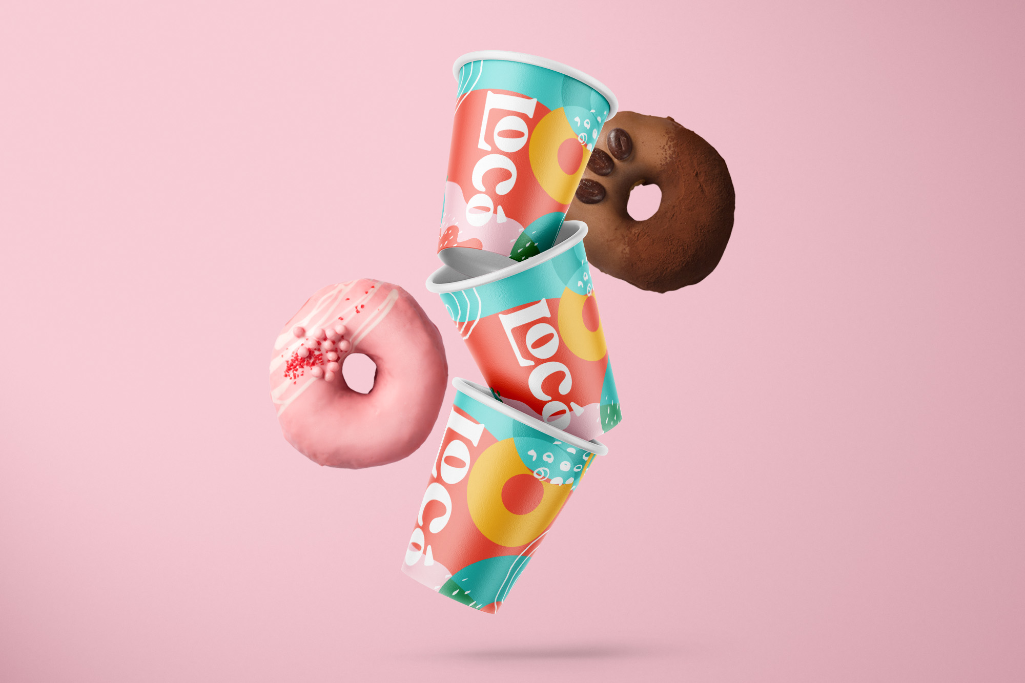 Playful Design Approach for LoCo Donuts and Coffee - World Brand Design
