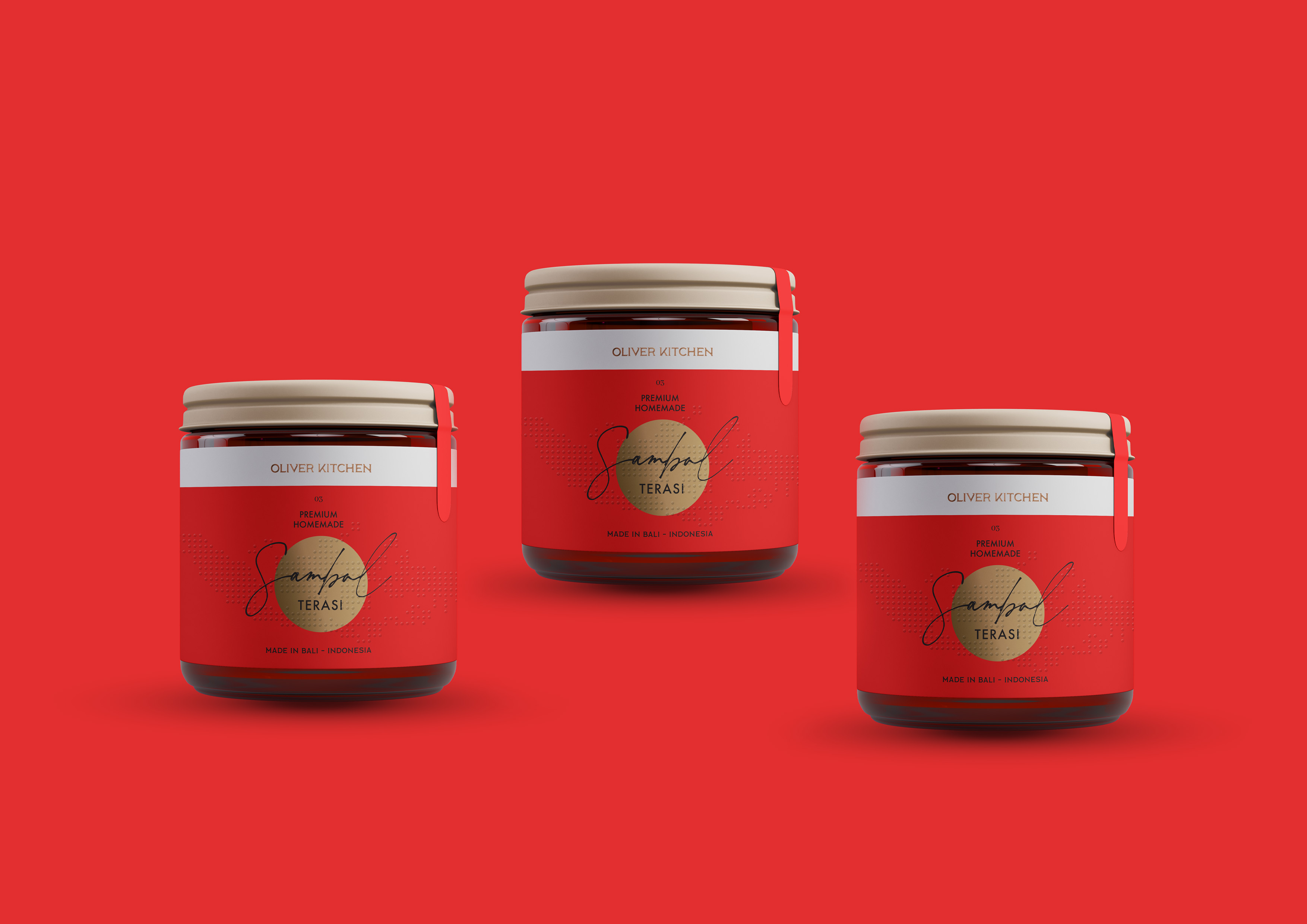 Sambal Indonesia Chili Sauce Packaging Design Created by Nero Atelier