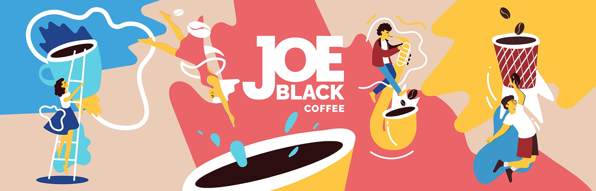 Logo and Packaging for the 3in1 Coffee Brand Joe Black by Studio Deza