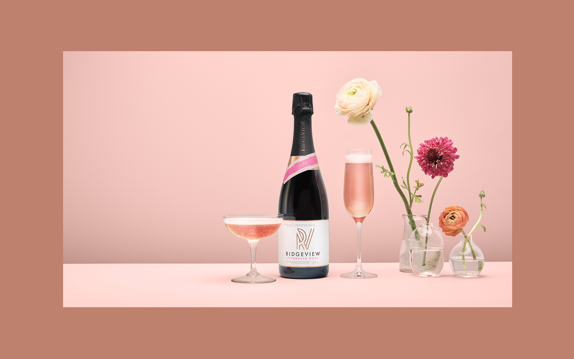 Smith+Village’s Vibrant, Contemporary Brand World for Ridgeview Wine