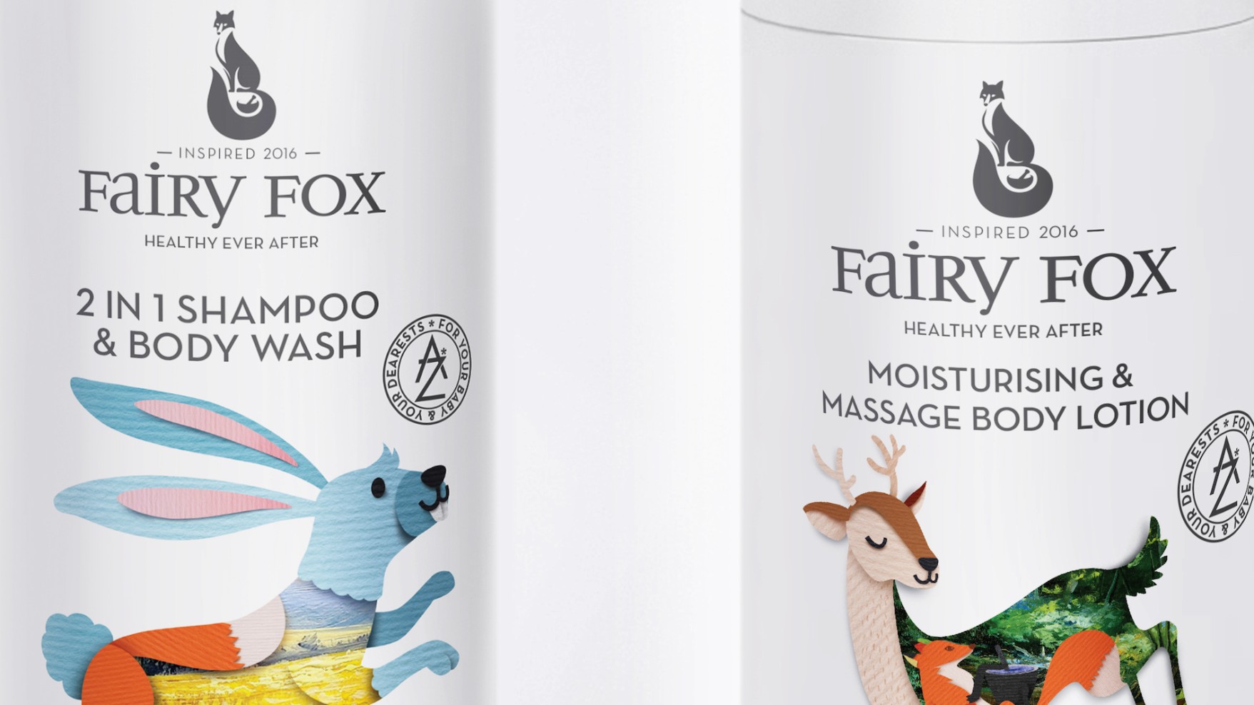 Illustration and Packaging Design for The Fairy Fox Skincare for