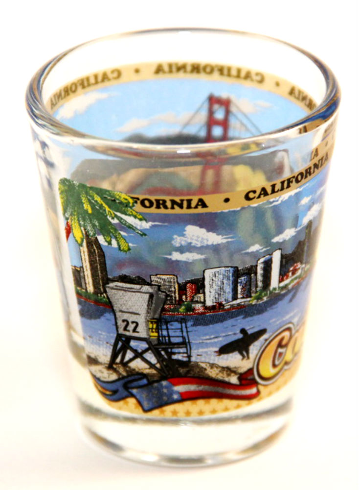 California State Wraparound Shot Glass World by Shotglass