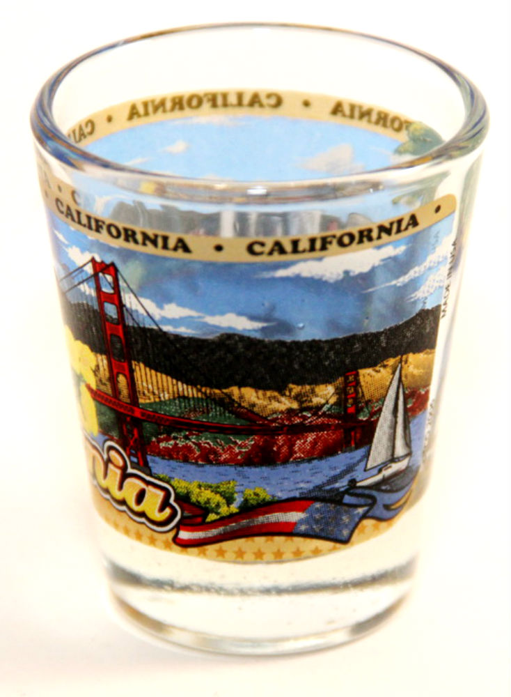 California State Wraparound Shot Glass World by Shotglass