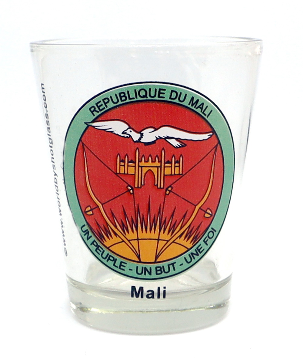 Mali Coat Of Arms Shot Glass World by Shotglass