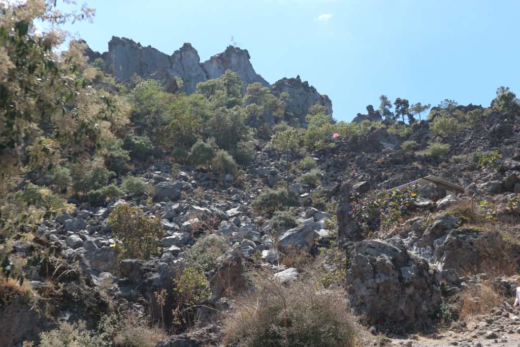 Der Vulkan Cerro Quemado der rauchende, inaktive Vulkan