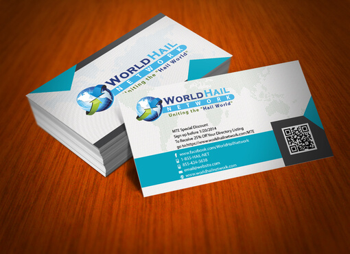 Order Dent Repair Standard Business Cards World Hail Network