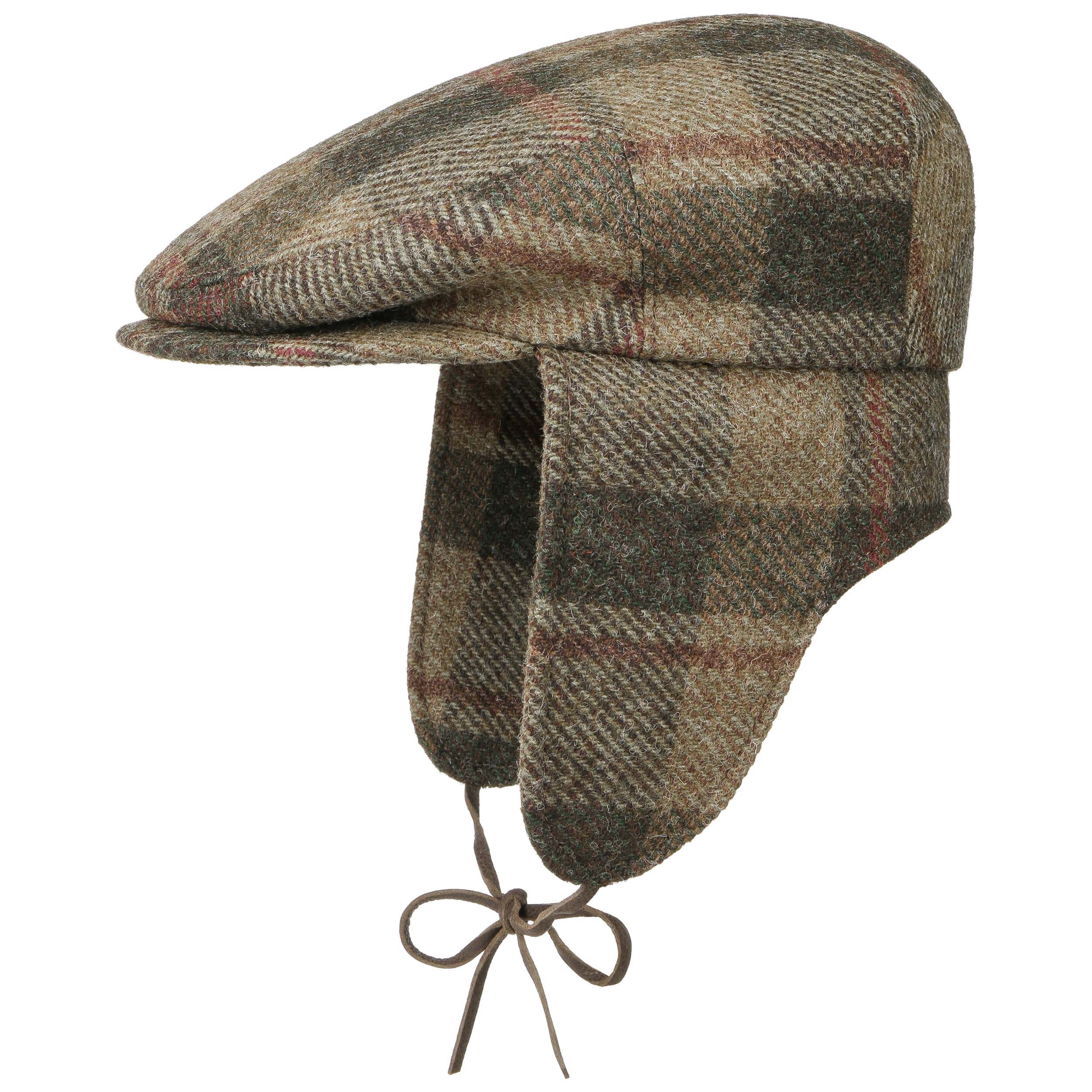 Stetson Virgin Wool Check Ear Flaps Cap 