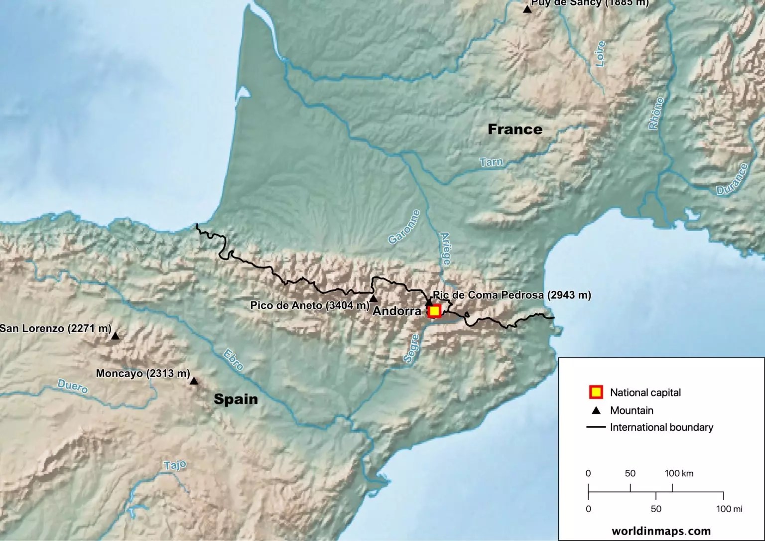 Andorra in map and data World in maps