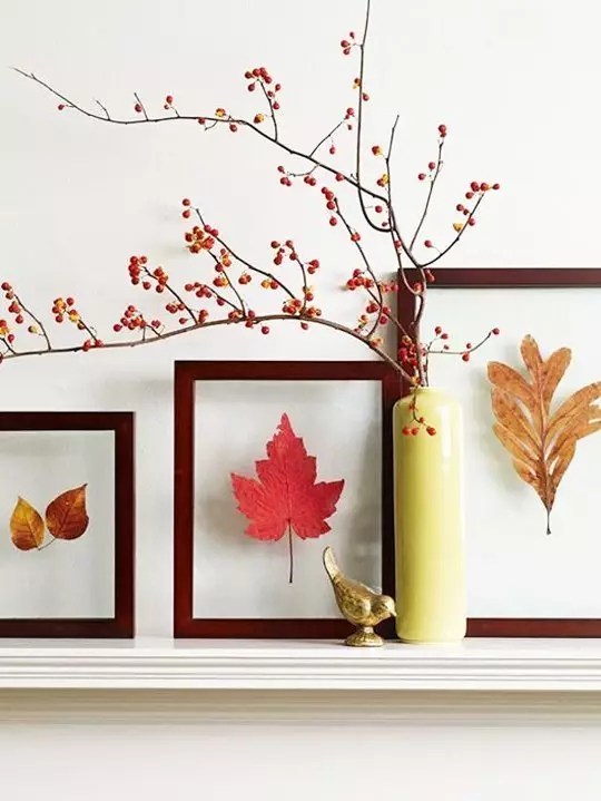 12 Brilliant DIY Ideas With Leaves For Decorating Your Home In The