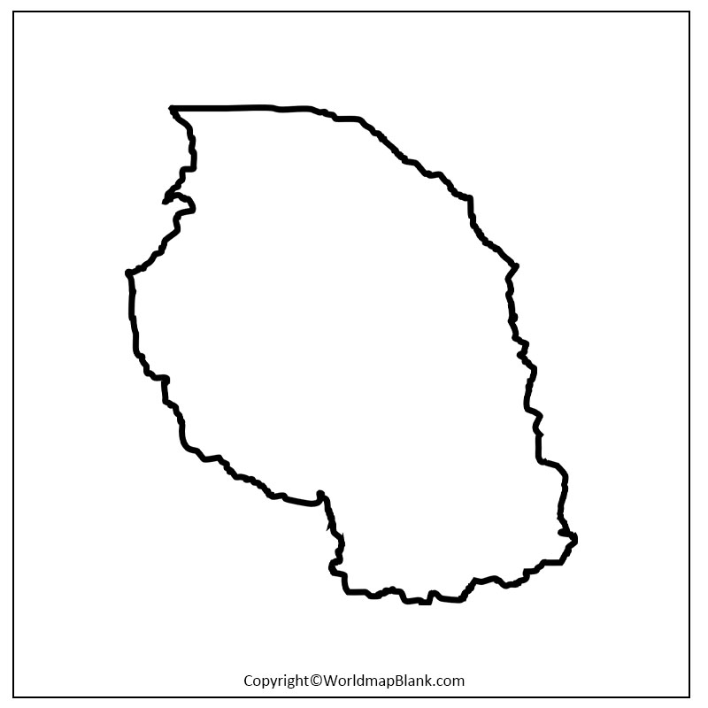 Blank Map of Tanzania World Map Blank and Printable