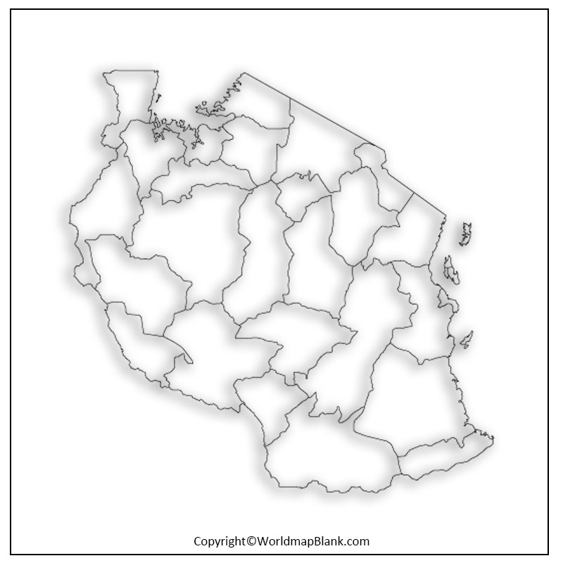 Blank Map of Tanzania World Map Blank and Printable
