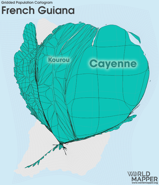 French Guiana Gridded Population