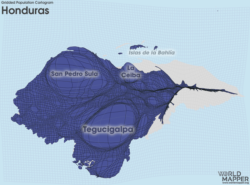 Honduras Gridded Population