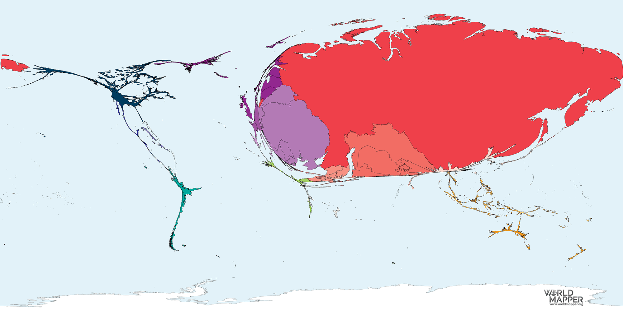 Russian Language Worldmapper